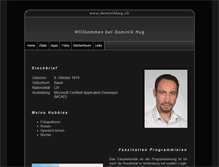 Tablet Screenshot of dominikhug.ch
